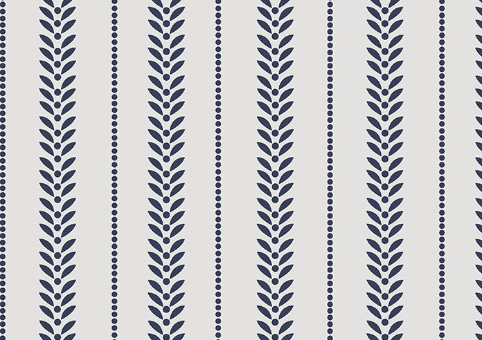 Laurel Stripe, Navy - Twist&Fit Roman Blind - Image 7